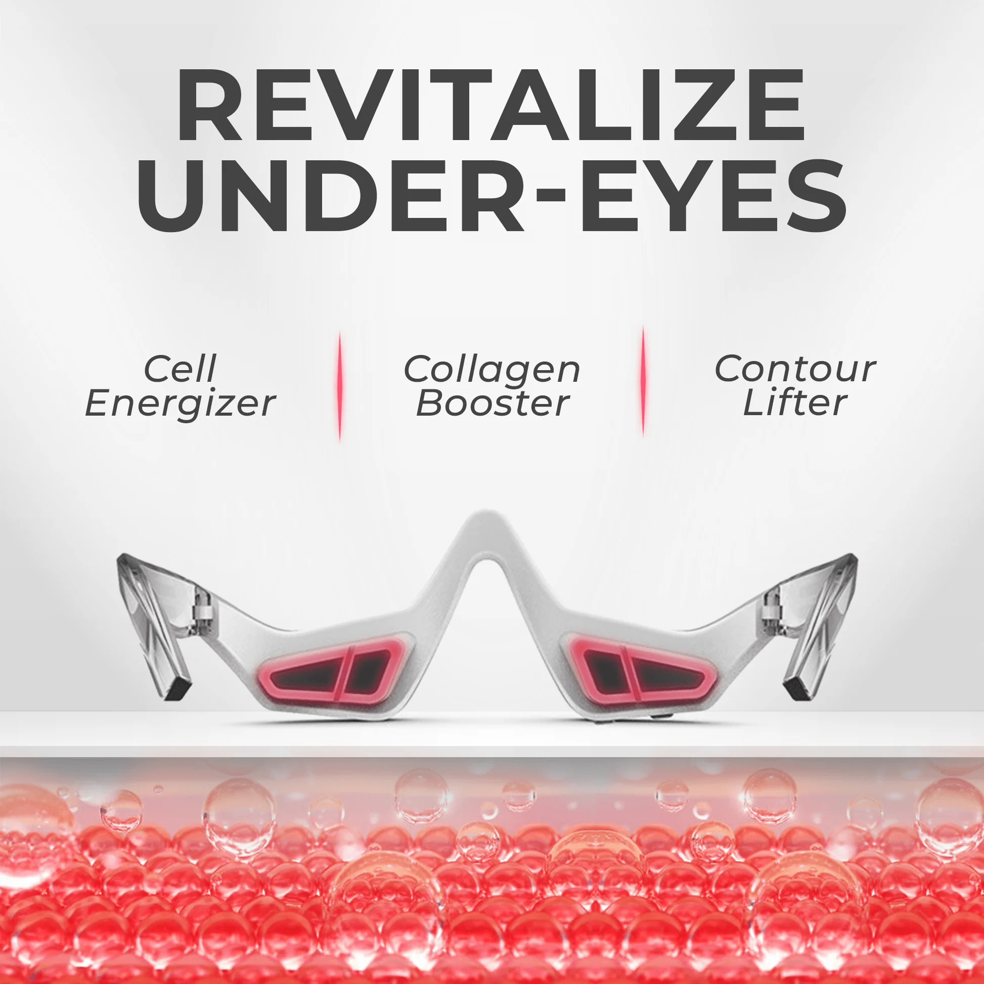 RevitalEyes® 2-in-1 Red Light Therapy & EMS Microcurrents For Eye Bags - Image 10